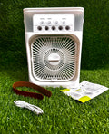 Mini Air Cooler AC Fan with Ice Chamber | Portable Desktop Cooling Fan with Water Mist Spray Humidifier and LED Lights for Room Office Home