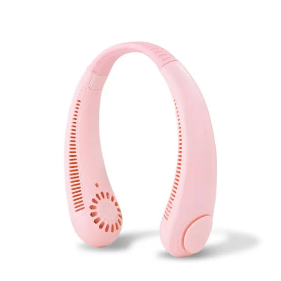 Portable Neck Fan, Hands Free Bladeless Fan, Operated Wearable Personal Fan, Leafless, Rechargeable, Headphone Design, USB Powered Desk Fan,3 Speeds